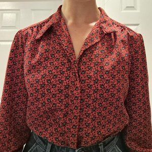 Pendleton Vintage ruffled blouse size 8